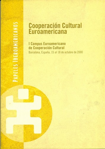 Tapa de Cooperación Cultural Euroamericana