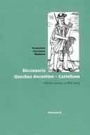Tapa de Diccionario quechua ancashino-castellano