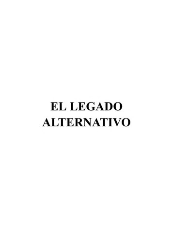 Tapa de El legado alternativo