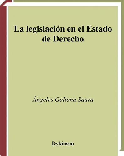Tapa de La legislacion en el Estado de derecho