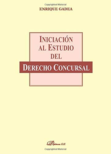 Tapa de Iniciación al estudio del derecho concursal