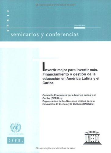 Tapa de Invertir mejor para invertir más financiamiento y gestión de la educación en América Latina y el Caribe
