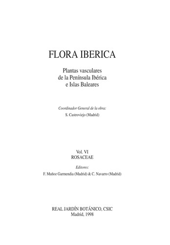 Tapa de Flora ibérica.