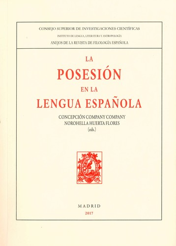 Tapa de La posesión en la lengua española