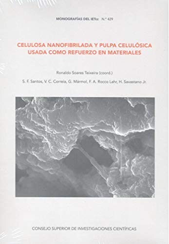 Tapa de Celulosa nanofibrilada y pulpa celulósica usada como refuerzo en materiales