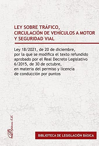 Tapa de Ley sobre tráfico, circulación de vehículos a motor y seguridad vial.