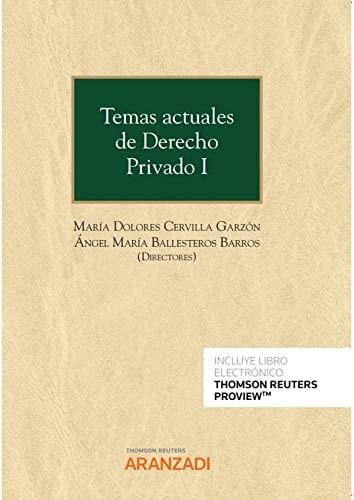 Tapa de Temas actuales de Derecho Privado I