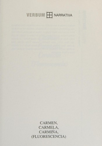 Tapa de Carmen, Carmela, Carmiña : (Fluorescencia)