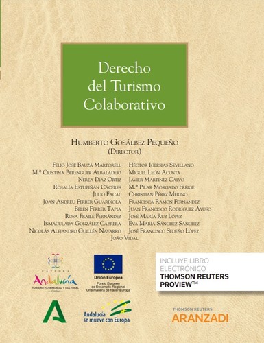 Tapa de Derecho del turismo colaborativo