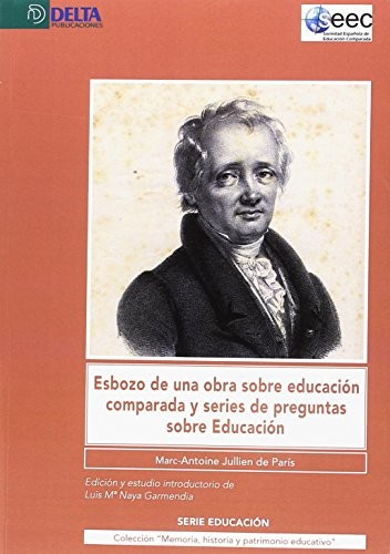 Tapa de Esbozo de una obra sobre educación comparada y series de preguntas sobre educación