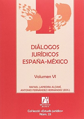 Tapa de Diálogos jurídicos España-México.