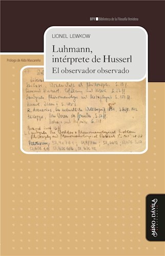 Tapa de Luhmann, intérprete de Husserl : el observador observado