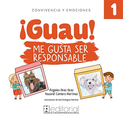 Tapa de Convivencia y Emociones. ¡Guau! Me gusta ser responsable