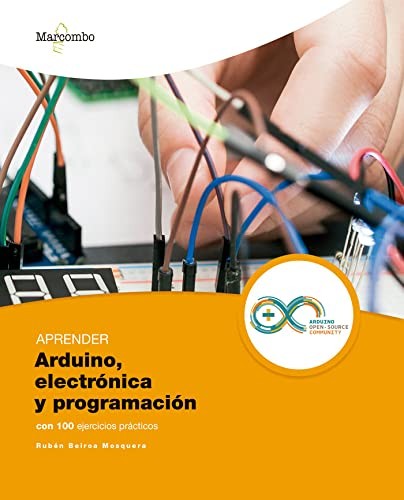 Tapa de Aprender Arduino, electrónica y programación con 100 ejercicios prácticos