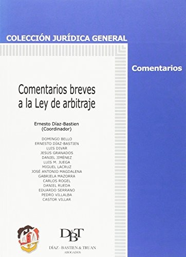 Tapa de Comentarios breves a la Ley de arbitraje