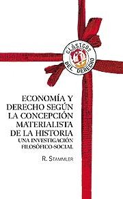 Tapa de Economía y derecho según la concepción materialista de la historia : una investigación filosófico-social
