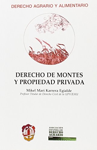 Tapa de Derecho de montes y propiedad privada