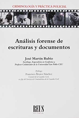 Tapa de Análisis forense de escrituras y documentos