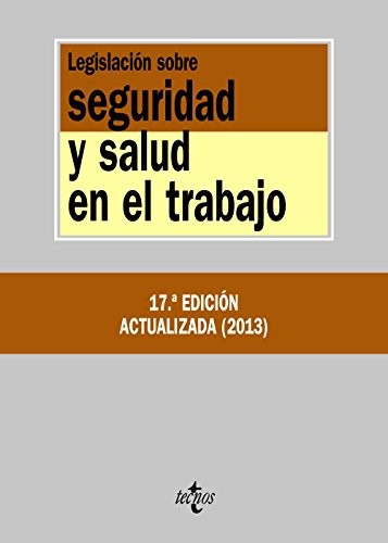 Tapa de Legislación sobre seguridad y salud en el trabajo