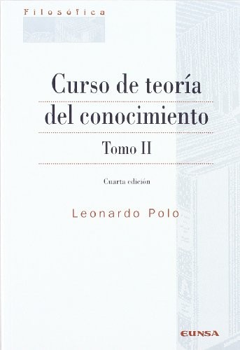 Tapa de Curso de teoría del conocimiento.