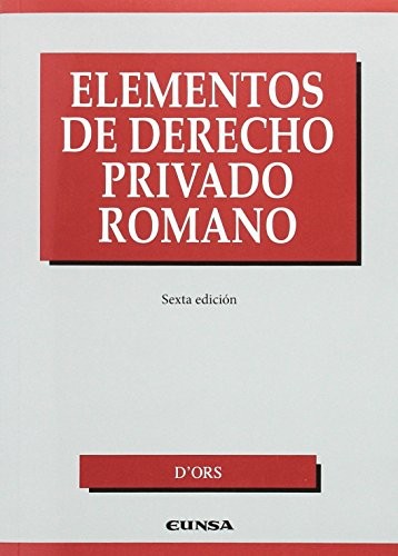 Tapa de Elementos de Derecho Privado Romano