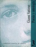 Tapa de Poesía y ontología