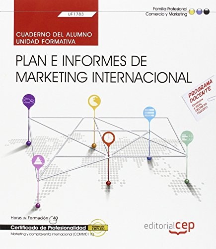 Tapa de Cuaderno del alumno : plan e informes de marketing internacional (UF1783)