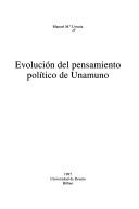Tapa de Evolución del pensamiento político de Unamuno