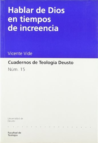 Tapa de Hablar de Dios en tiempos de increencia