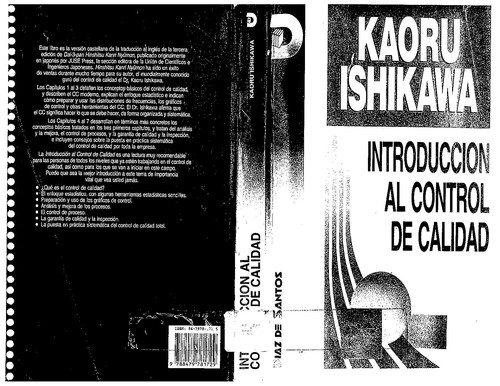 Tapa de Introducción al control de calidad