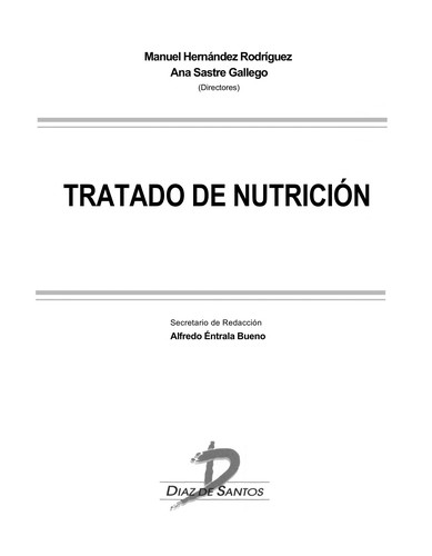 Tapa de Tratado de nutrición
