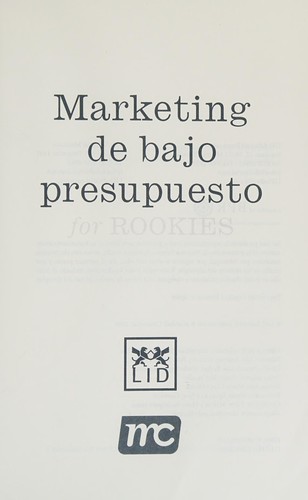 Tapa de Marketing de bajo presupuesto