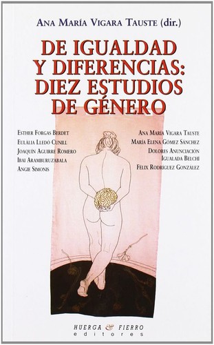 Tapa de De igualdad y diferencias diez estudios de género