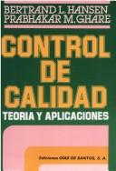 Tapa de Control de calidad teoría y aplicaciones