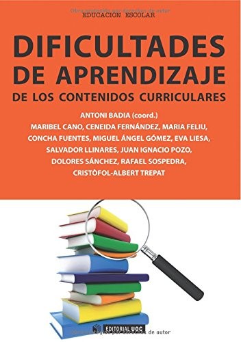 Tapa de Dificultades de aprendizaje de los contenidos curriculares
