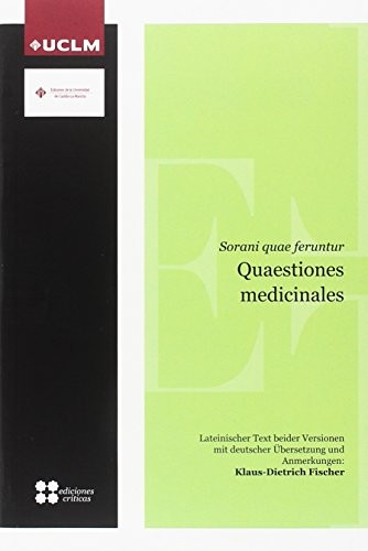 Tapa de Quaestiones medicinales : Sorani quae feruntur