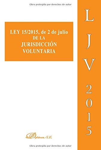 Tapa de Ley 15/2015, de 2 de julio de la jurisdicción voluntaria.
