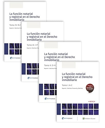 Tapa de La función notarial y registral en el Derecho inmobiliario