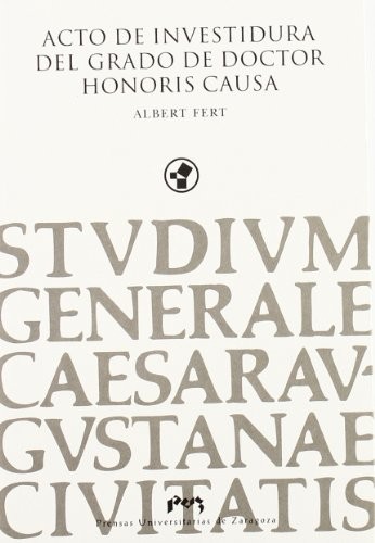 Tapa de Acto de investidura del grado de Doctor Honoris Causa de Albert Fert