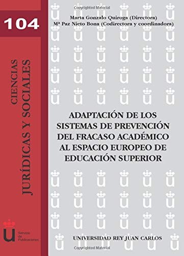 Tapa de Adaptación de los sistemas de prevención del fracaso académico al espacio europeo de educación superior