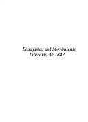 Tapa de Ensayistas del movimiento literario de 1842