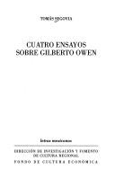 Tapa de Cuatro ensayos sobre Gilberto Owen