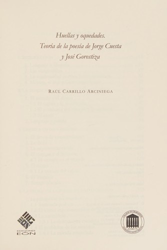 Tapa de Huellas y oquedades : teoría de la poesía de Jorge Cuesta y José Gorostiza