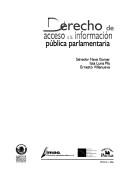 Tapa de Derecho de acceso a la información pública parlamentaria