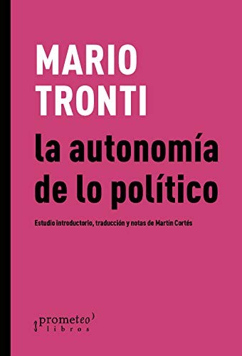 Tapa de La autonomía de lo político