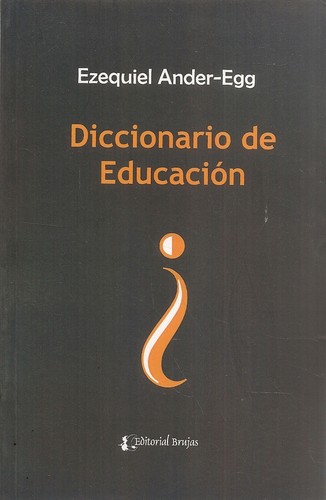 Tapa de Diccionario de educación